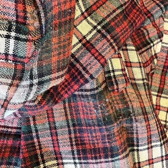 Vintage Big John Wool Plaid Unisex Button Front Shirt / xlarge - Picture 8 of 11